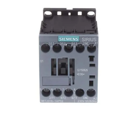 63-7721-34　Siemens 3 Pole Contactor, 9 A, 230 V ac Coil, SIRIUS Innovation, 3NO, 4 kW　3RT2016-1AP02