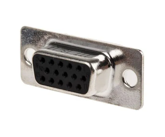 63-7639-01　ITT Cannon ZD*A Series Panel Mount, 15 Pin D-sub Connector Socket, Shell Size E High Density　ZDEA-15S