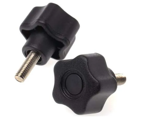 63-7715-04　RS PRO Black Thermoplastic Knob, M6 x 15　702-7627