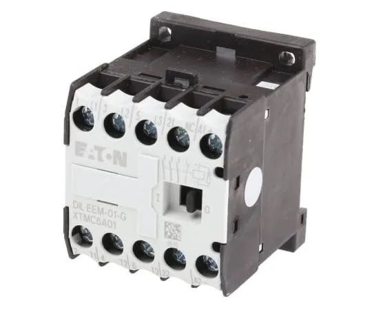 63-7564-24　Eaton 1 Pole Contactor, 6.6 A, 24 V dc Coil, xStart, 3NO, 3 kW　051650 & DILEEM-01-G(24VDC)
