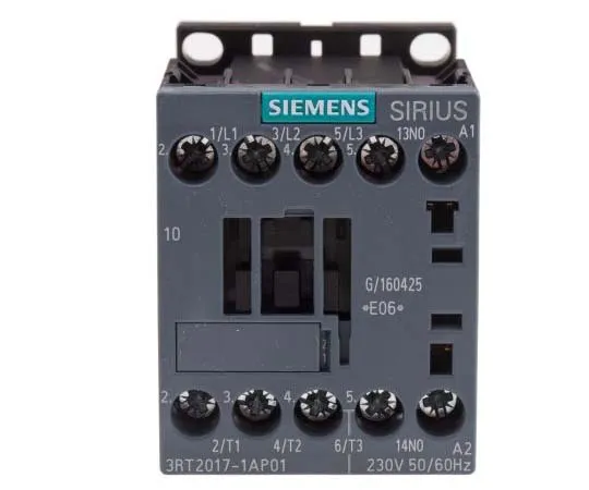63-7721-44　Siemens 3 Pole Contactor, 12 A, 230 V ac Coil, SIRIUS Innovation, 3NO, 5.5 kW　3RT2017-1AP01