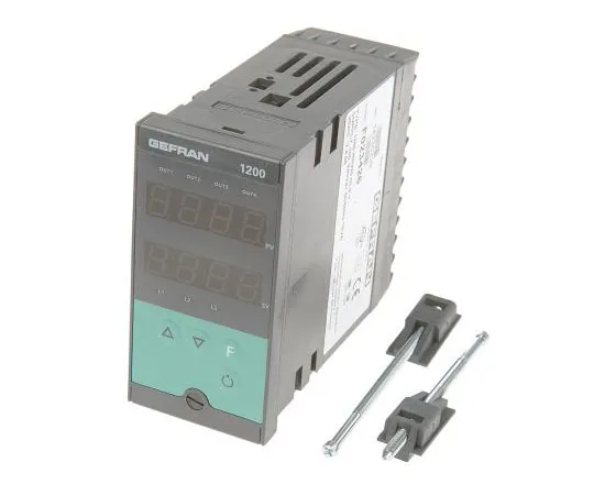 63-7573-48　Gefran 1200 PID Temperature Controller, 96 x 48 (1/8 DIN)mm, 3 Output Analogue, Relay, 100 V ac, 240 V ac Supply　1200-RRW0-00-0-1