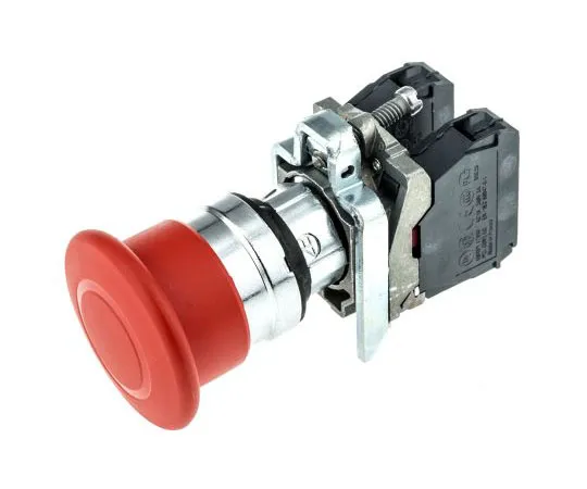 63-7632-72　Schneider Electric Harmony, Red, Pull to Reset 40mm Mushroom Head Emergency Button　XB4BT845