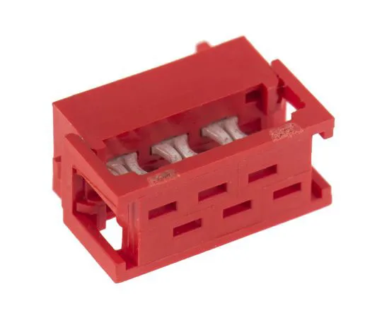 63-7680-87　TE Connectivity 6-Way IDC Connector Plug for Cable Mount, 2-Row　215083-6