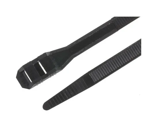 63-7659-14　RS PRO Black Nylon Double Locking Cable Tie Cable Tie, 265mm x 9 mm　666-4688