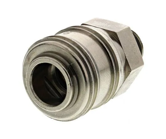 63-7663-01　RS PRO Pneumatic Quick Connect Coupling Brass 1/4 in Threaded　667-1995