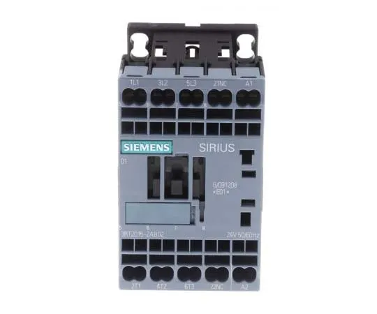 63-7721-24　Siemens 3 Pole Contactor, 7 A, 24 V ac Coil, SIRIUS Innovation, 3NO, 3 kW　3RT2015-2AB02