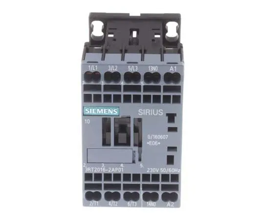 63-7721-37　Siemens 3 Pole Contactor, 9 A, 230 V ac Coil, SIRIUS Innovation, 3NO, 4 kW　3RT2016-2AP01