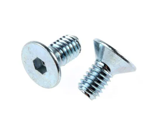 63-7577-26　RS PRO M4 x 8mm Hex Socket Countersunk Screw Bright Zinc Plated Steel　483-9789