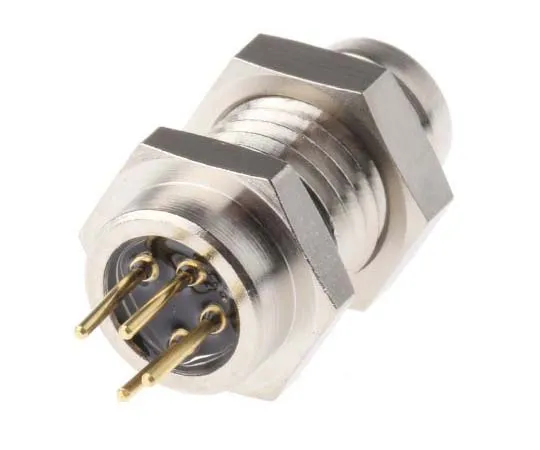 63-7722-34　Binder 718 Series M8 Panel Mount Connector, 4 contacts Socket　09-3391-81-04