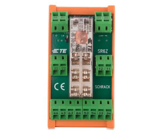 63-7615-92　TE ConnectivitySR6 4PNO, DPST Non-Latching Relay PCB Mount, 24V dc Coil, 8A　SR6ZB024 5-1415033-1