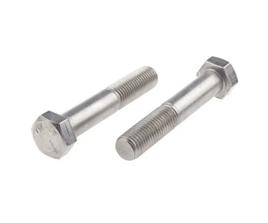 63-7596-51　Plain Stainless Steel Hex Bolt, M16 x 90mm　508-1240