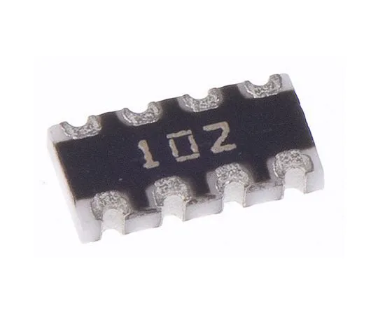 63-7609-89　Bourns CAT16 Series 1kΩ ±5% Isolated SMT Resistor Array, 4 Resistors, 0.25W total 1206 (3216M) package Concave　CAT16-102J4LF