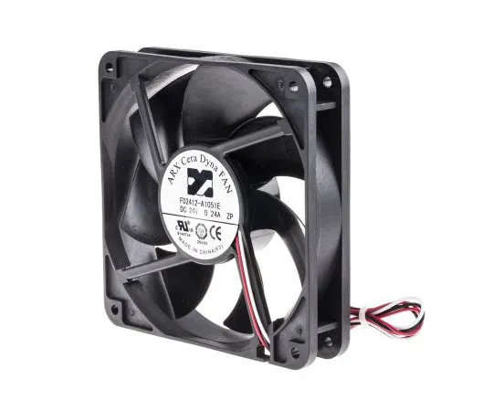 63-7584-03　ARX CeraDyna Series Axial Fan, 120 x 120 x 25mm, 180.8m³/h, 5.52W, 24 V dc　FD2412-A1051E2AL