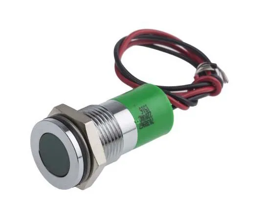 63-7717-89　RS PRO Green Indicator, 220 V ac, 14mm Mounting Hole Size, Lead Wires Termination, IP67　703-8967