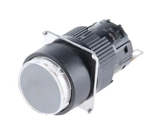 63-7633-68　Schneider Electric, Harmony XB6 Black Round Push Button, SPDT-NO/NC, 16mm Spring Return Quick Connect, Solder Tag　XB6EAA21P