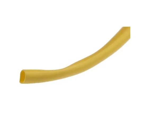 63-7710-19　RS Pro Yellow No Heat Shrink Tubing 1.6mm Sleeve Dia. x 10m Length 2:1 Ratio　700-4706