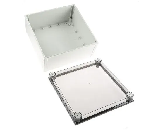 63-7598-49　Fibox CAB PCQ, Polycarbonate Wall Box, IP66, IP67, 298mm x 172 mm x 298 mm　CAB PCQ 303017 T CABINET
