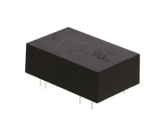 63-7568-50　Recom REC3 3W Isolated DC-DC Converter Through Hole, Voltage in 18 → 36 V dc, Voltage out ±12V dc　REC3-2412DRW/H4/A