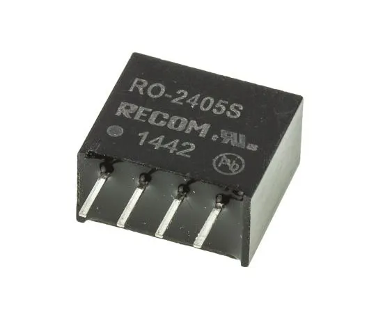 63-7673-36　Recom RO 1W Isolated DC-DC Converter Through Hole, Voltage in 21.6 → 26.4 V dc, Voltage out 5V dc　RO-2405S