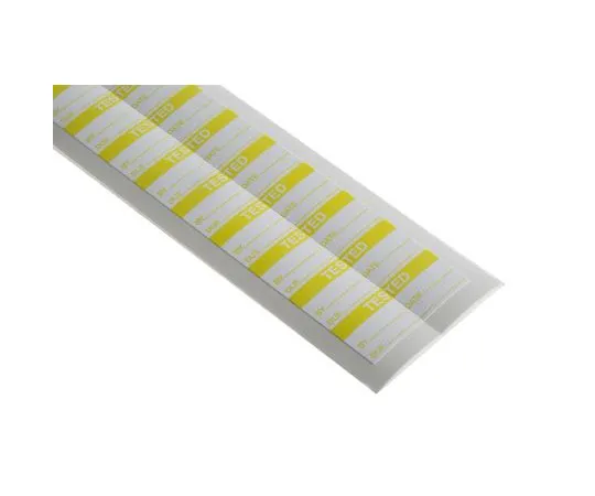 63-7552-01　RS PRO Adhesive Pre-Printed Adhesive Label-Tested-. Quantity: 140　450-5997