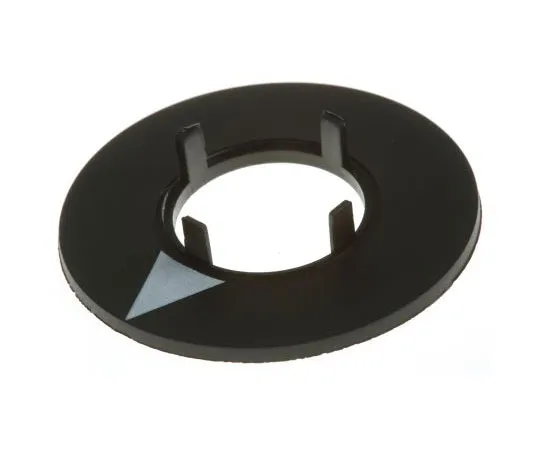 63-7564-89　RS Potentiometer Dial, Black, 16.8mm Shaft, For Use With Collet Knob　468-0739