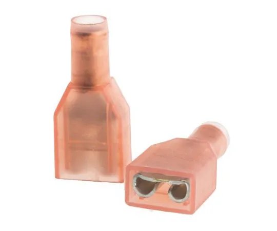 63-7681-62　TE Connectivity PIDG FASTON .250 Series Red Insulated Crimp Receptacle, 6.35 x 0.81mm, 0.3mm² to 0.75mm², 22AWG to　735279