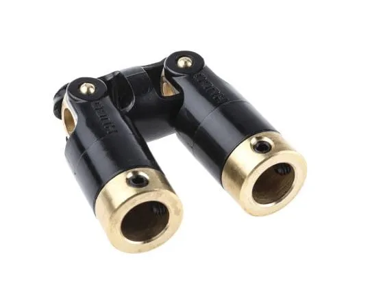 63-7600-86　Huco Universal Joint 111.16.3232, Double, Plain, Bore 10 x 10mm, 89.8mm Length　111.16.3232