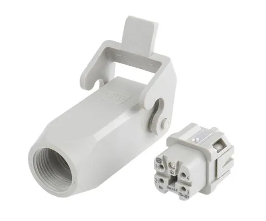 63-7567-50　Han A Series 4 + PE Way Female 10A Panel Kit, includes Female Insert, Hood　09200030720+09200042711