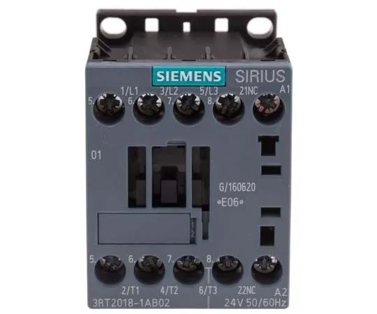 63-7721-49　Siemens 3 Pole Contactor, 16 A, 24 V ac Coil, SIRIUS Innovation, 3NO, 7.5 kW　3RT2018-1AB02