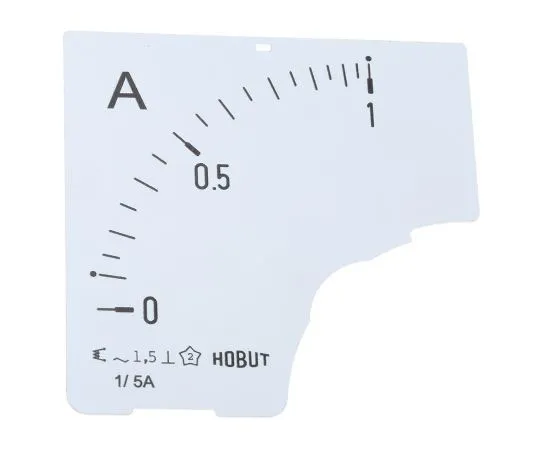 63-7615-74　HOBUT D72SD Panel Meter Scale 0/1A For 1/5A CT AC, 72mm x 72mm Moving Iron　D72 DIAL 0/1A