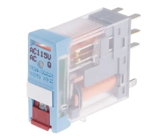 63-7636-37　RelecoC12 DPDT Non-Latching Relay PCB Mount, 115V ac Coil, 5A　C12A21X115A
