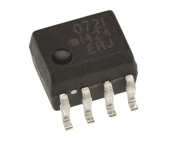 63-7650-06　Broadcom, HCPL-0721-000E DC Input Transistor Output Optocoupler, Surface Mount, 8-Pin SOIC　HCPL-0721-000E