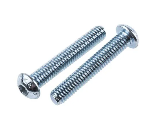 63-7583-76　RS PRO M6 x 35mm Hex Socket Button Screw Bright Zinc Plated Steel　491-5316
