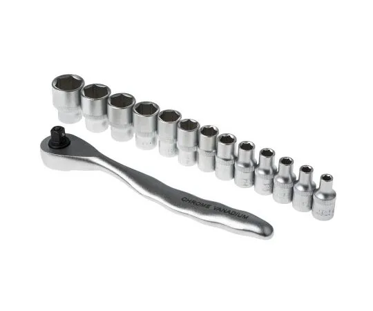 63-7665-82　RS Pro, 14 Piece Socket Set 1/4 in Square Drive　668-5789