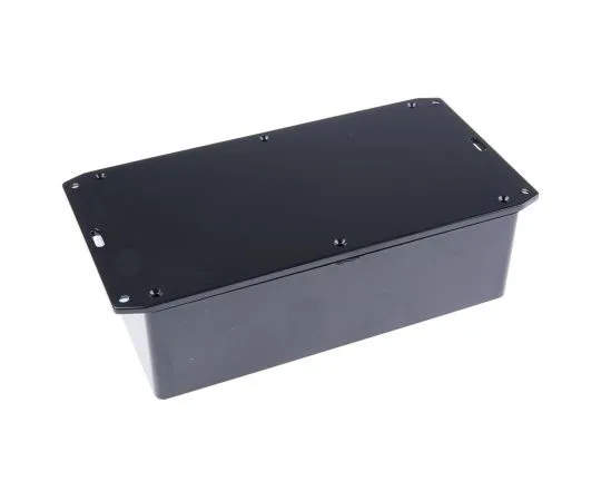 63-7585-93　Hammond 1591, ABS Enclosure, IP54, Flanged, 191 x 110 x 57mm　1591EFLBK