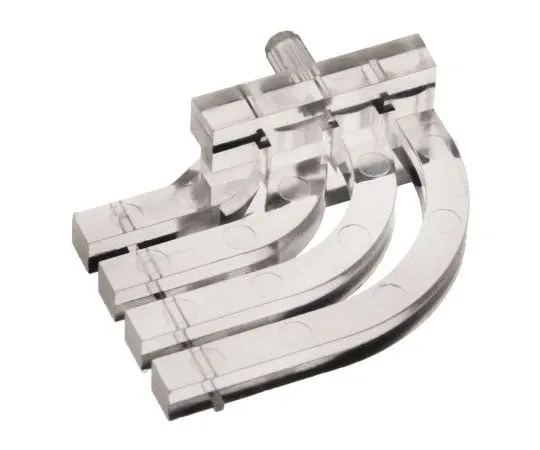 63-7627-11　515-1023F Dialight, PCB Mounted 4-Way Right Angle LED Light Pipe, Quad-Level-Row Clear Square Lens　515-1023F