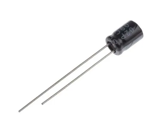 63-7721-12　RS PRO 100μF 25V dc Aluminium Capacitors, Through Hole 8 (Dia.) x 5mm +105°C 8mm 3.5mm 5mm　173-0271