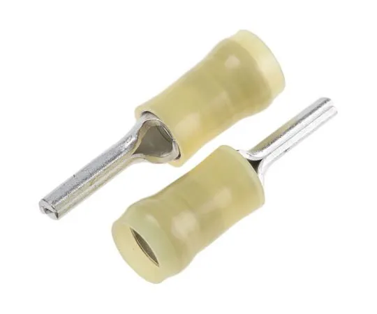 63-7613-25　TE Connectivity PIDG Series Insulated Tin Plated Crimp Pin Connector, 2.7mm² to 6.6mm², 12AWG to 10AWG, 2.6mm Pin　165049