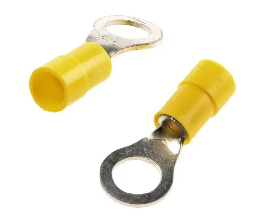 63-7636-47　RS PRO Insulated Crimp Ring Terminal, M7 Stud Size, 4mm² to 6mm² Wire Size, Yellow　613-9306