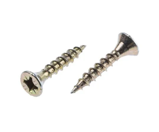 63-7585-74　Pozisquare Countersunk Steel Wood Screw Yellow Passivated, Zinc Plated, 4mm Thread, 25mm Length　ULT/050