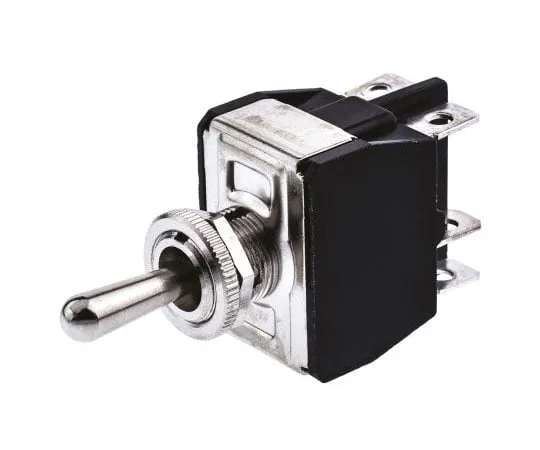 63-7605-22　APEM Double Pole Double Throw (DPDT) Toggle Switch, On-Off-On, Panel Mount　Y32CP