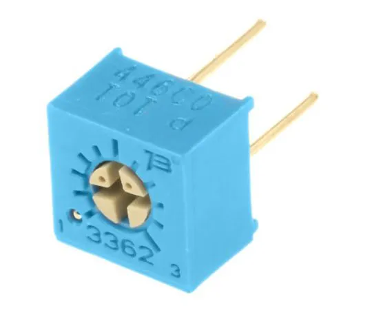 63-7608-64　100Ω Through Hole Trimmer Potentiometer 0.5W Top Adjust Bourns 3362 Series　3362P-1-101LF
