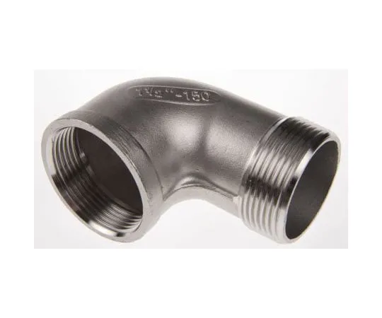 63-7592-19　RS PRO Stainless Steel Circular 90° Elbow 1-1/2in R(T) Female x 1-1/2in R(T) Male　499-3366
