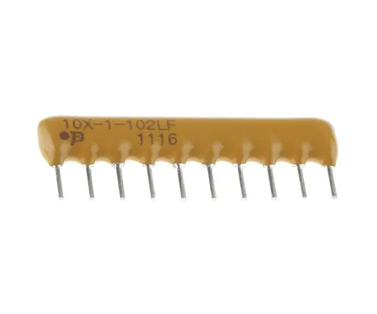 63-7609-53　Bourns Bussed Resistor Network 1kΩ ±2% 9 Resistors, 1.25W Total, SIP package 4600X Through Hole　4610X-101-102LF