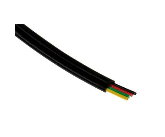 63-7605-26　RS PRO 100m 4 Core Telephone Cable, Unshielded Flame Retardant, AWG 26 Black Sheath 80 V, 0.066 mm² CSA　518-5689