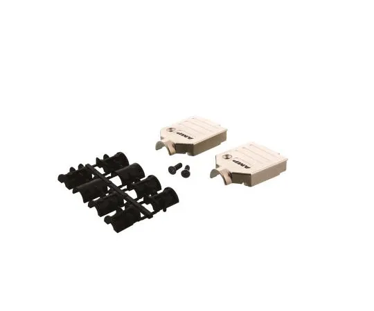 63-7686-47　TE Connectivity ADK Series Series Zinc D-sub Connector Backshell, 9 Way, Strain Relief　1478762-9