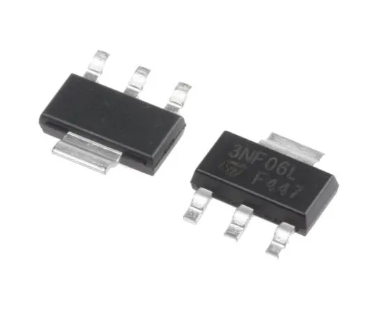 63-7579-54　STN3NF06L N-Channel MOSFET, 4 A, 60 V STripFET, 3 + Tab-Pin SOT-223 STMicroelectronics　STN3NF06L