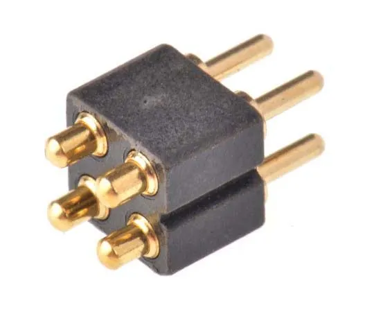 63-7713-84　Preci-Dip 2.54mm 4-Way Spring Loaded Connector, 2-Row Male, Through Hole, 813-S1-004-10-014101　813-S1-004-10-014101