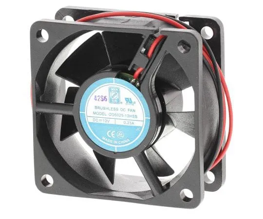 63-7666-27　RS PRO Axial Fan, 60 x 60 x 25mm, 23cfm, 2.8W, 12 V dc　668-8827